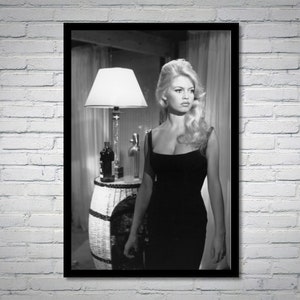 Brigitte Bardot Vintage Fotografie - Retro Wandkunst - Brigitte Bardot Fotodruck - Altes Hollywood Poster - Einzug Geschenkidee