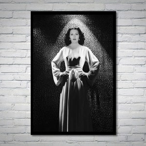 Hedy Lamarr vintage photograph - retro wall art - Hedy Lamarr photo print - Old Hollywood posters - Housewarming gift ideas