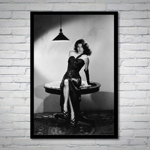 Ava Gardner vintage photograph - retro wall art - Ava Gardner photo print - Old Hollywood posters - Housewarming gift ideas
