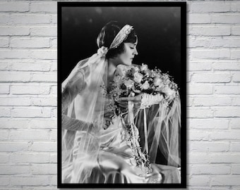 1920's Era Ziegfeld Follies Showgirl Myrna Darby Frontal Nude Portrait