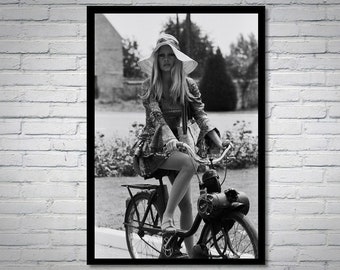 Photographie vintage de Brigitte Bardot - art mural rétro - impression photo Brigitte Bardot - vieilles affiches hollywoodiennes - idées cadeaux de pendaison de crémaillère