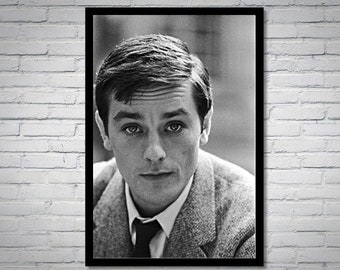 Portrait de l'acteur français, Alain Delon (né en 1935), 1961 Photo