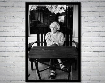 Albert Einstein Vintage Photograph: Retro Wall Art Print