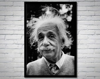 Albert Einstein Vintage Photograph - Inspirational Art Poster