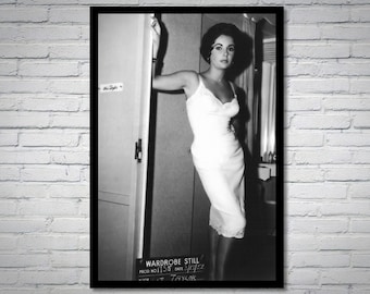 Elizabeth Taylor vintage photograph - retro wall art - Elizabeth Taylor photo print - Old Hollywood posters - Housewarming gift ideas