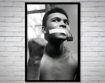 Muhammad Ali Vintage Photo Print: Iconic Boxing Poster (16X24''/ 40X60cm)