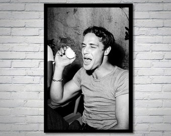 Marlon Brando vintage photograph - retro wall art - Marlon Brando photo print - Old Hollywood elegant posters - Housewarming gift ideas