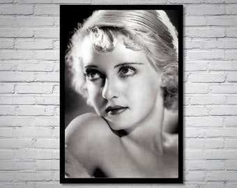 Photographie vintage de Bette Davis - art mural rétro - impression photo Bette Davis - vieilles affiches hollywoodiennes - idées cadeaux de pendaison de crémaillère