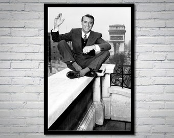 Photographie vintage de Cary Grant - art mural rétro - impression photo Cary Grant - vieilles affiches élégantes d'Hollywood - idées cadeaux de pendaison de crémaillère