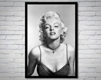 Photographie vintage de Marilyn Monroe - art mural rétro - impression photo Marilyn Monroe - vieilles affiches hollywoodiennes - idées cadeaux de pendaison de crémaillère