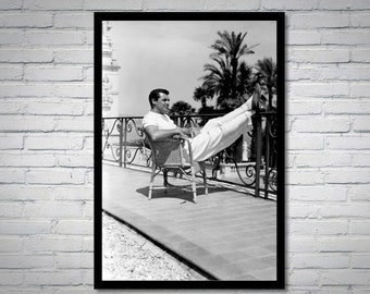 Cary Grant vintage photograph - retro wall art - Cary Grant photo print - Old Hollywood elegant posters - Housewarming gift ideas