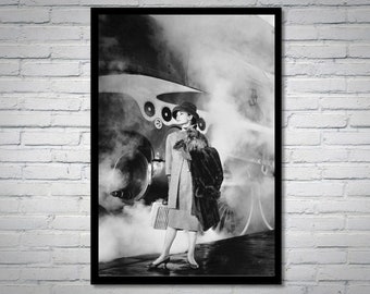 Audrey Hepburn vintage photograph - retro wall art - Audrey Hepburn photo print - Old Hollywood posters - Housewarming gift ideas