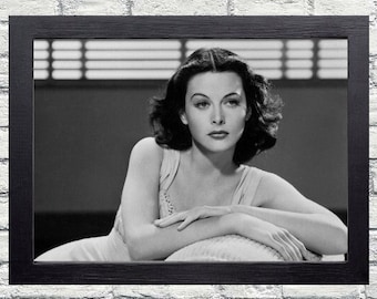 Photographie vintage Hedy Lamarr - art mural rétro - impression photo Hedy Lamarr - vieilles affiches hollywoodiennes - idées cadeaux de pendaison de crémaillère