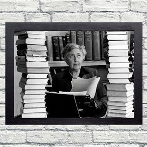 Agatha Christie vintage photograph retro wall art Agatha Christie photo print Iconic posters Housewarming gift inspirational gifts image 1