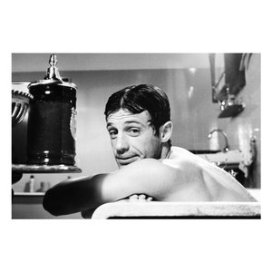 Photographie vintage Jean Paul Belmondo Art mural rétro Impression photo Belmondo Vieilles affiches élégantes d'Hollywood Idées cadeaux de pendaison de crémaillère image 2