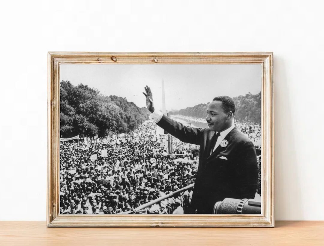 Vintage Martin Luther King Jr Photograph - Inspirational Art Poster - Etsy
