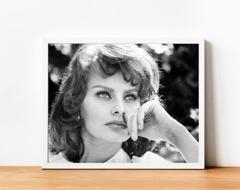 ソフィア・ローレンのヴィンテージ写真 - レトロなウォール