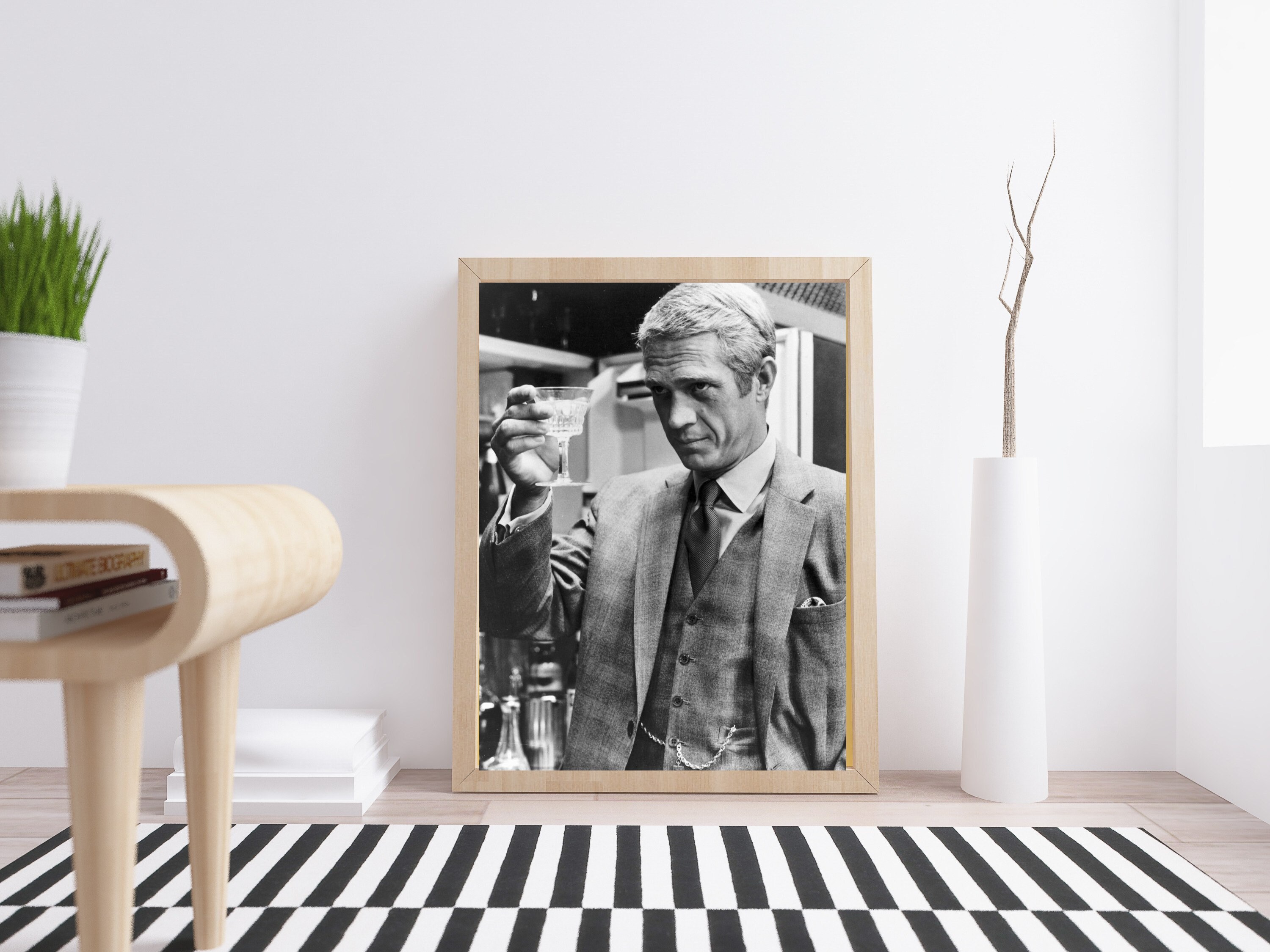 スティーブ・マックイーンのヴィンテージ写真 - クラシックな