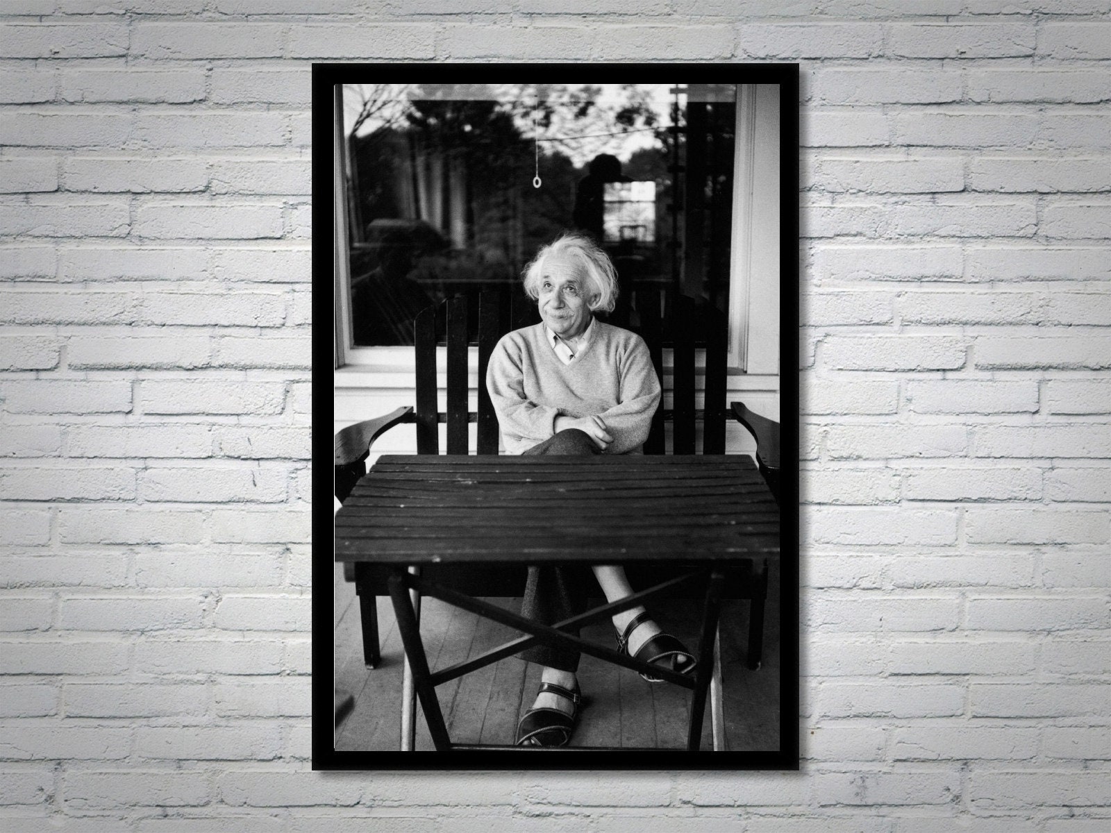 アルバート・アインシュタインのヴィンテージ写真：レトロなウォール