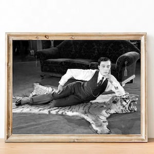 Buster Keaton vintage photograph - retro wall art - Buster Keaton photo print - Old Hollywood posters - Housewarming gift ideas