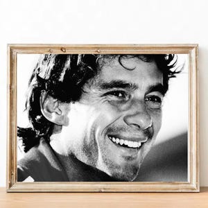 Ayrton Senna vintage photography - retro wall art - Ayrton Senna photo print - Formuła 1 Kultowe plakaty - inspirujące prezenty - prezent dla mężczyzn
