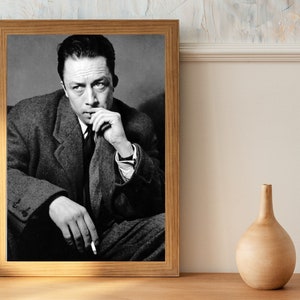 Photographie vintage d'Albert Camus art mural rétro impression photo Albert Camus affiches emblématiques idées cadeaux de pendaison de crémaillère cadeaux inspirants image 10