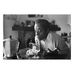 James Baldwin vintage photograph retro wall art James Baldwin photo print Iconic poster Housewarming gift ideas inspirational gift image 2