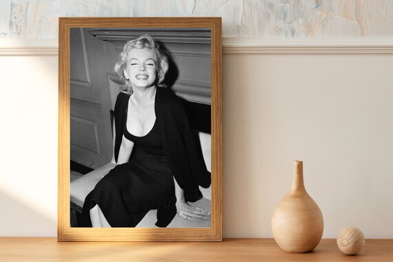 Panneau Déco Rustique Marilyn Monroe - Gardez Le Sourire - Style Cottage Usé