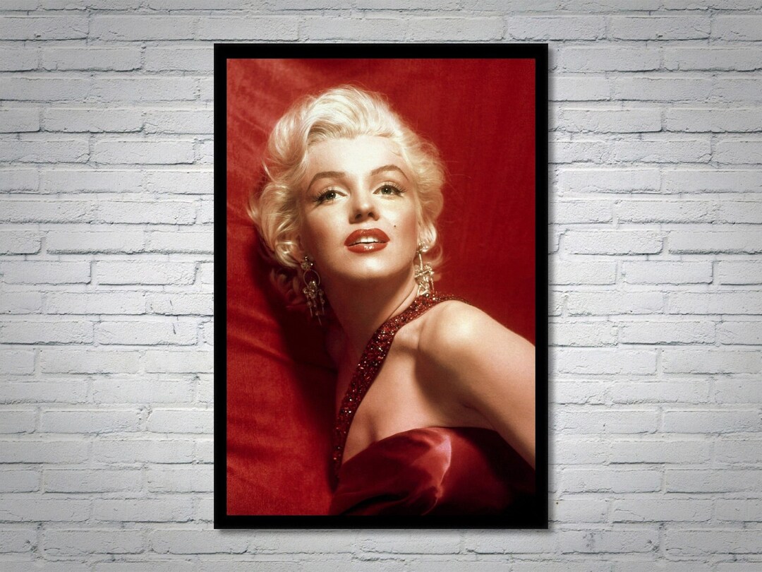 Marilyn Monroe Vintage Photograph - Classic Hollywood Movie Poster - Etsy