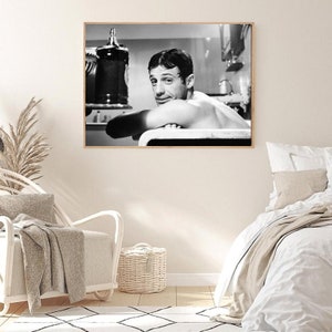 Photographie vintage Jean Paul Belmondo Art mural rétro Impression photo Belmondo Vieilles affiches élégantes d'Hollywood Idées cadeaux de pendaison de crémaillère image 10