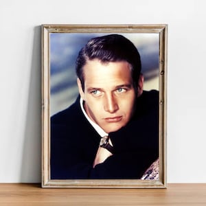 Paul Newman vintage photograph - retro wall art - Paul Newman photo print - Old Hollywood elegant posters - Housewarming gift ideas