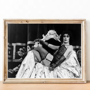 Fotografía vintage de Tim Curry - Pósters de The Rocky Horror Picture Show - Fotogramas de películas de culto - Impresión fotográfica de Tim Curry - Decoración de pared inspiradora