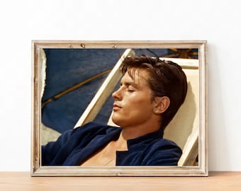 Affiche Alain Delon d'après une œuvre d'Olivier de