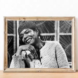 Maya Angelou Vintage Photograph - Inspirational Art Poster