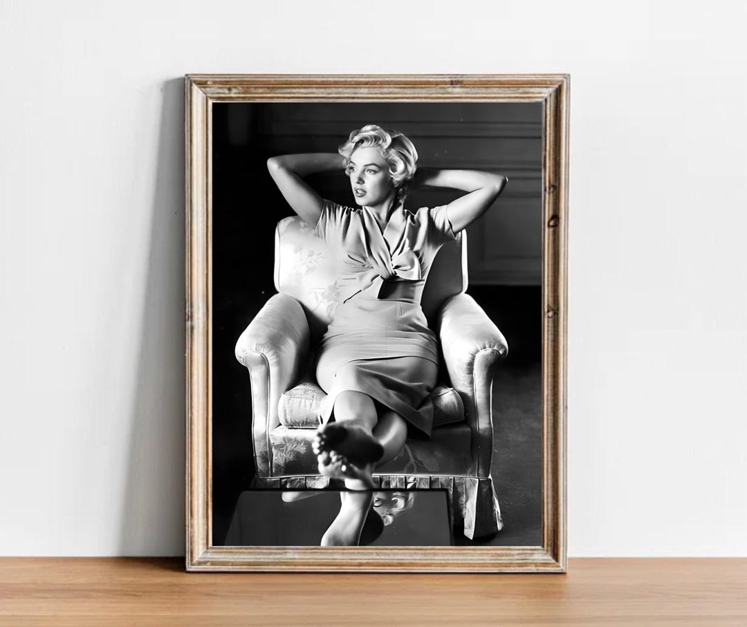 Vintage Marilyn Monroe Photograph - Classic Hollywood Movie Poster - Etsy