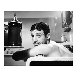 Photographie vintage Jean Paul Belmondo Art mural rétro Impression photo Belmondo Vieilles affiches élégantes d'Hollywood Idées cadeaux de pendaison de crémaillère image 4