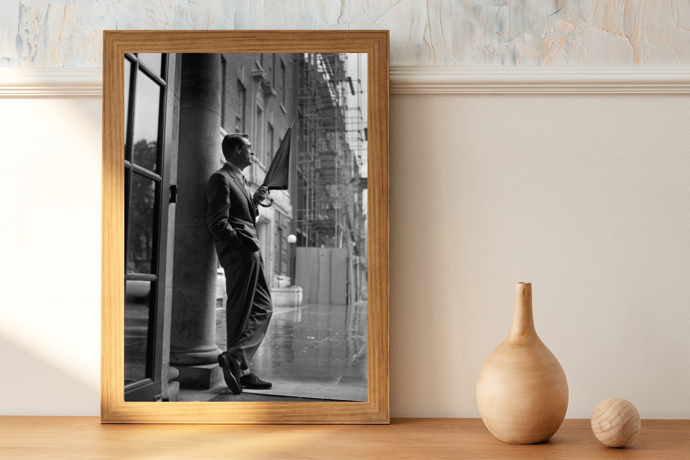 壁掛け写真　cary grant Cary Grant Vintage Photograph - Classic Hollywood Movie Poster