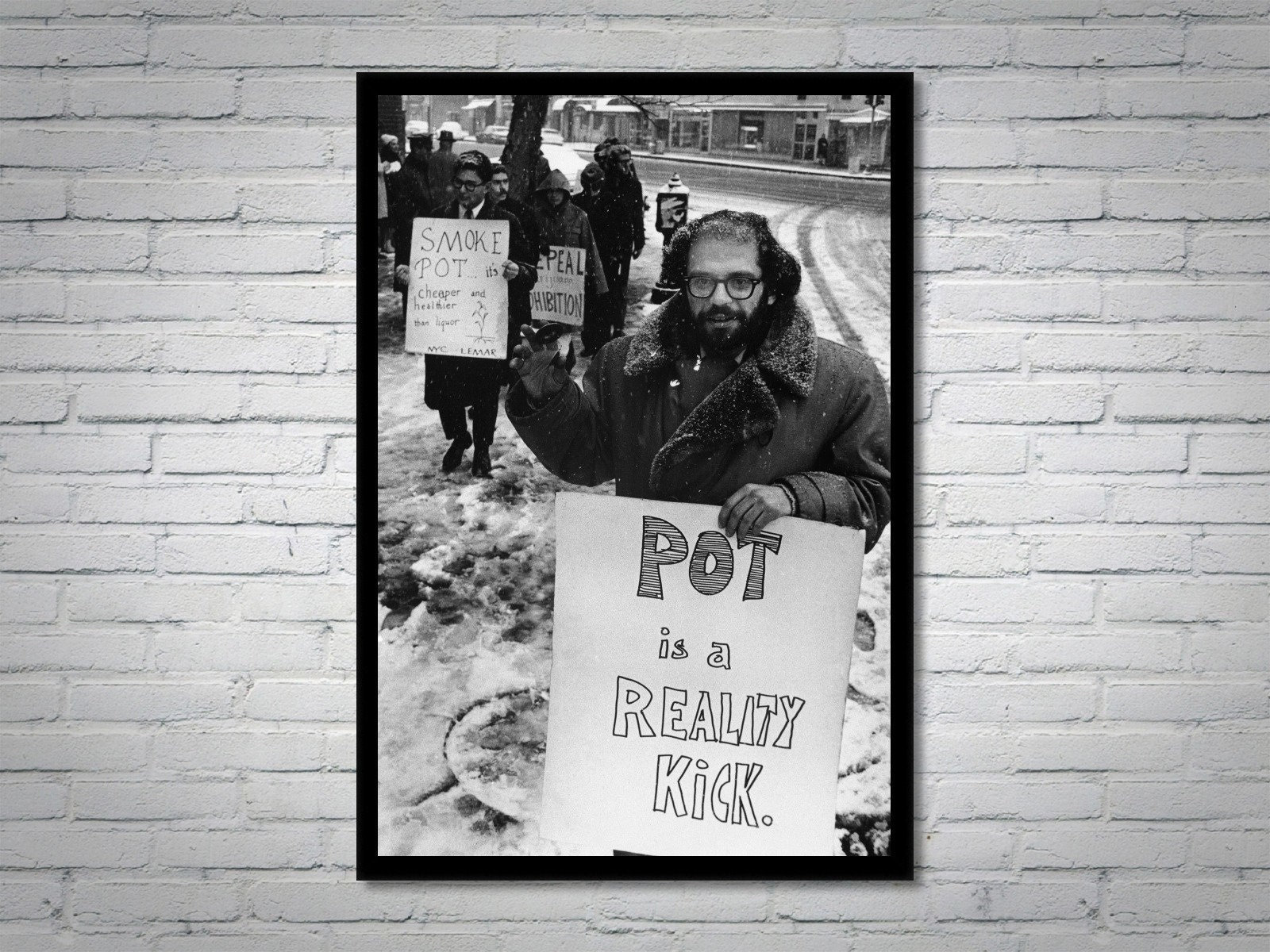 アレンギンズバーグ　プリント アレン・ギンズバーグプリント額「作品」 | Natsume Books