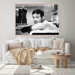 Photographie vintage Jean Paul Belmondo Art mural rétro Impression photo Belmondo Vieilles affiches élégantes d'Hollywood Idées cadeaux de pendaison de crémaillère image 9