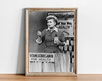 Fotografia vintage di Lucille Ball - Locandina di un classico film di Hollywood