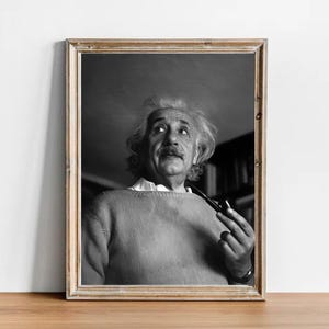 Albert Einstein vintage photograph - retro wall art - Einstein photo print - Iconic posters - Housewarming gift ideas - inspirational gifts