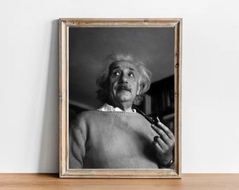 Albert Einstein Vintage Photograph - Inspirational Art Poster