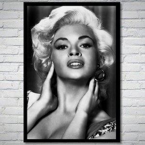 Jayne Mansfield Vintage Photo Print - Classic Hollywood Movie Poster
