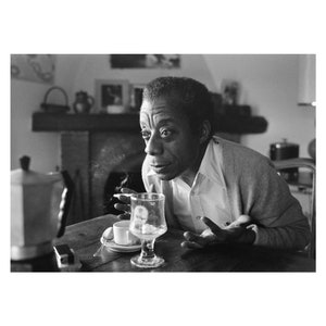 James Baldwin vintage photograph retro wall art James Baldwin photo print Iconic poster Housewarming gift ideas inspirational gift image 3