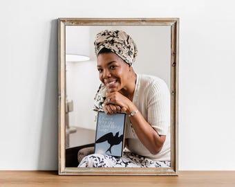 Fotografia vintage di Maya Angelou: stampa artistica retrò da parete