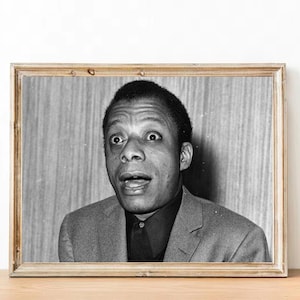 James Baldwin vintage photograph - retro wall art - James Baldwin photo print - Iconic poster - Housewarming gift ideas - inspirational gift