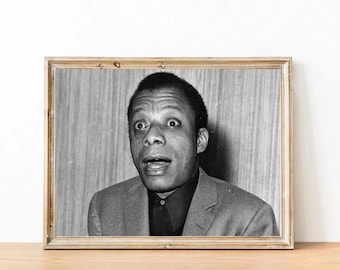 James Baldwin Vintage Photo Print - Inspirational Art Poster