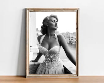 Sophia Loren Vintage Photograph - Classic Hollywood Movie Poster
