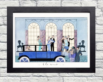Art Deco Fashion Poster: George Barbier Parisian Illustration