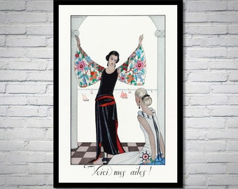 Art Deco Fashion Poster: George Barbier Parisian Illustration